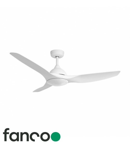 Fanco Horizon 2, 52" DC Ceiling Fan with Smart Remote Control in White